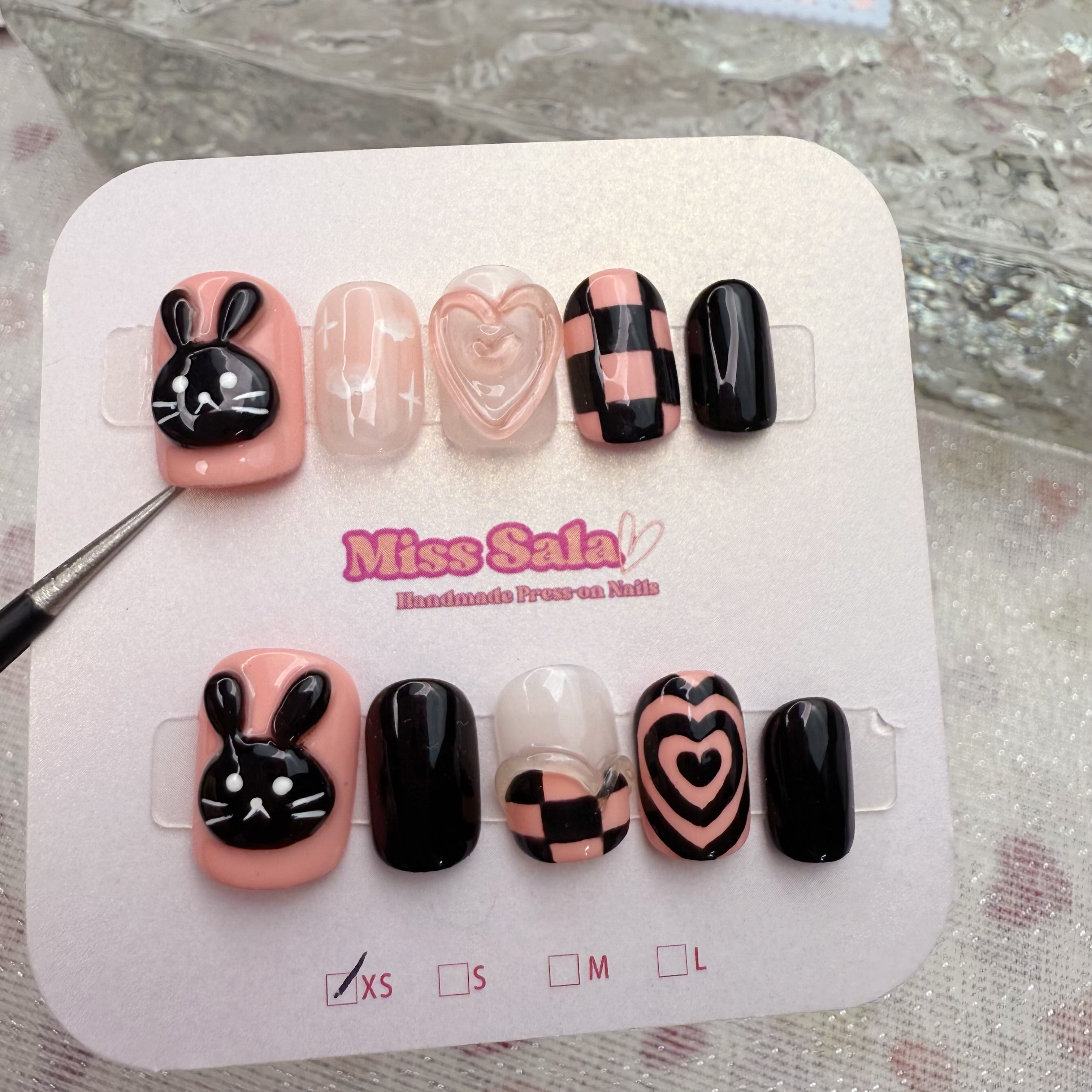 Black pink Bunny